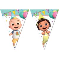 Bandeirolas Aniversário Cocomelon