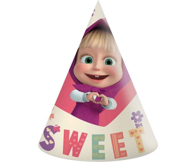 Conj. 6 Chapéus Masha Sweet heart 
