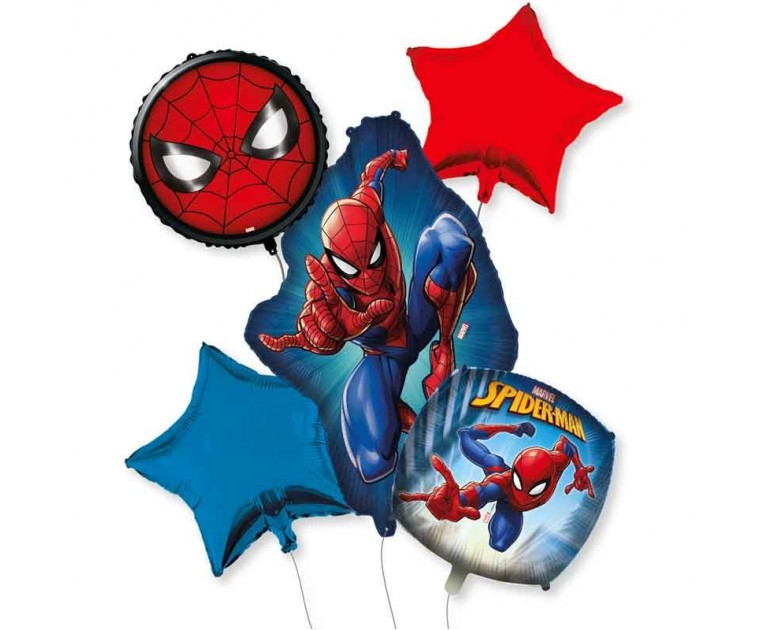 Bouquet Balões Homem Aranha