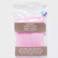 24 Colheres Marshmallow Pink 