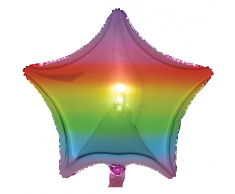 Balão Foil Estrela Arco Íris 