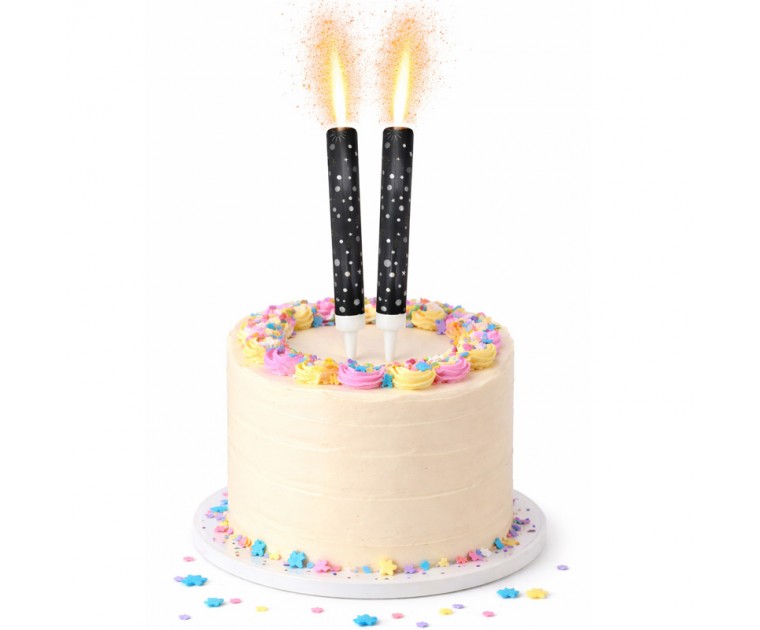 Pack 2 Foguetes Glitter Preto