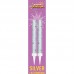 Conj. 2 Foguetes Glitter Prateados