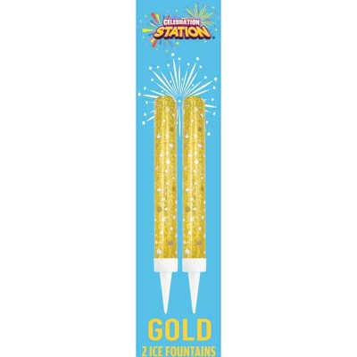 Conj. 2 Foguetes Glitter Dourados Conj. 2 Foguetes Glitter Dourados