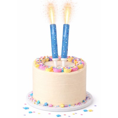 Pack 2 Foguetes Glitter Azul Pack 2 Foguetes Glitter Azul