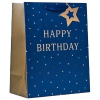 Saco Oferta Azul Happy Birthday