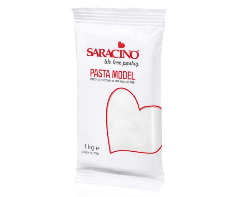 Pasta Modelar Saracino Branca 1Kg