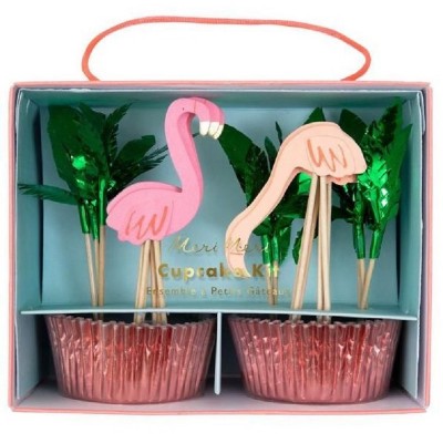 Kit Cup Cakes Flamingos