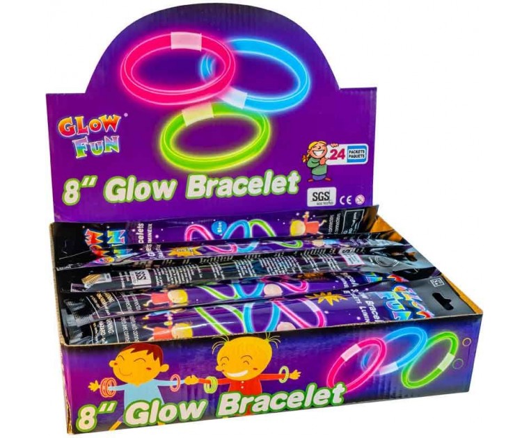 Pack 3 Pulseiras Glow Sortidas