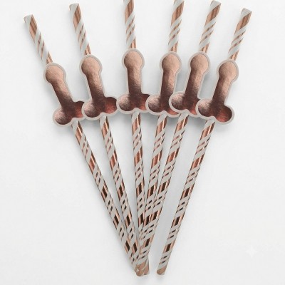Palhinhas Rose Gold Despedida de Solteira