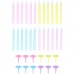 24 Velas Sortidas Espiral Cores Pastel