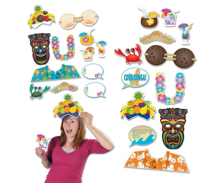 Adereços para Fotografias Tropical Luau