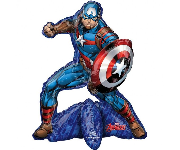 Balão Enchimento a Ar Avengers Capitão América