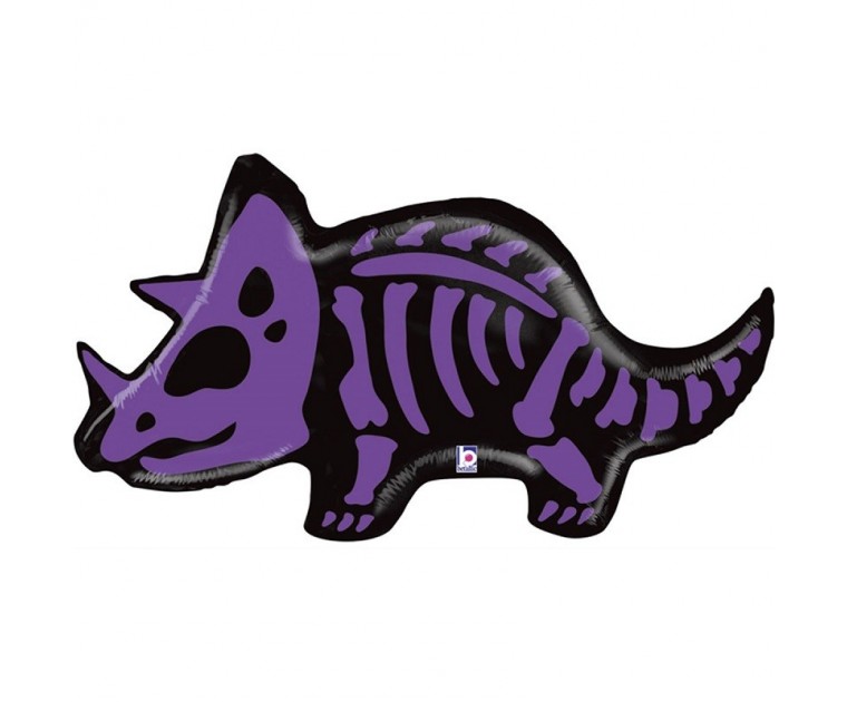 Balão Esqueleto Dinossauro Triceratops