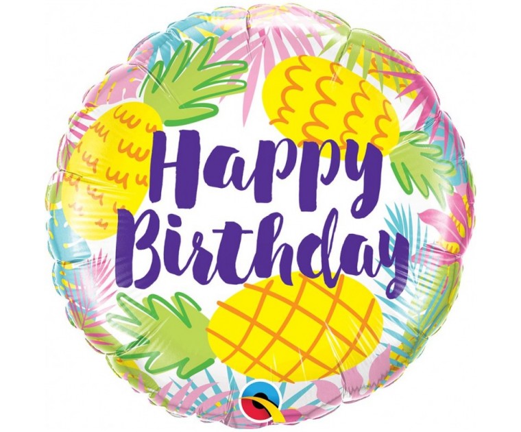 Balão Ananases Happy Birthday
