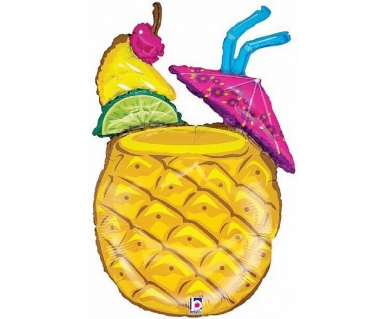 Balão Foil Bebida Ananás Tropical
