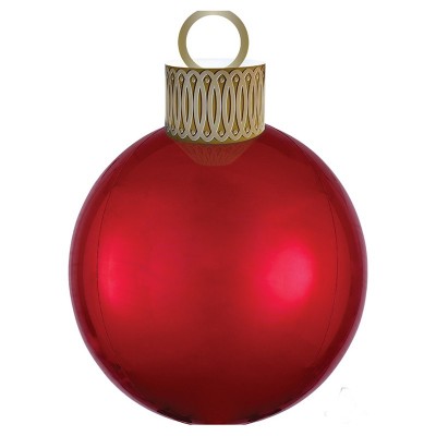 Balão Foil Bola de Natal Vermelha