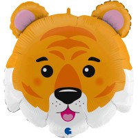 Balão Foil Cabeça de Tigre 72 cms