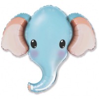 Balão Cabeça Elefante Azul