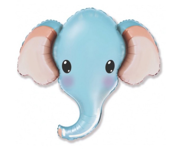 Balão Cabeça Elefante Azul