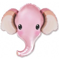 Balão Cabeça Elefante Rosa 