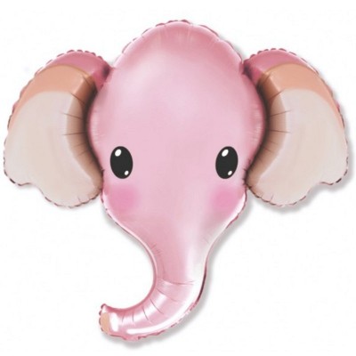 Balão Cabeça Elefante Rosa 
