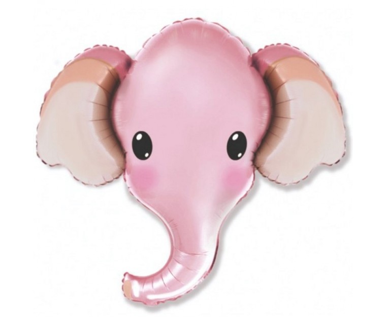 Balão Cabeça Elefante Rosa 
