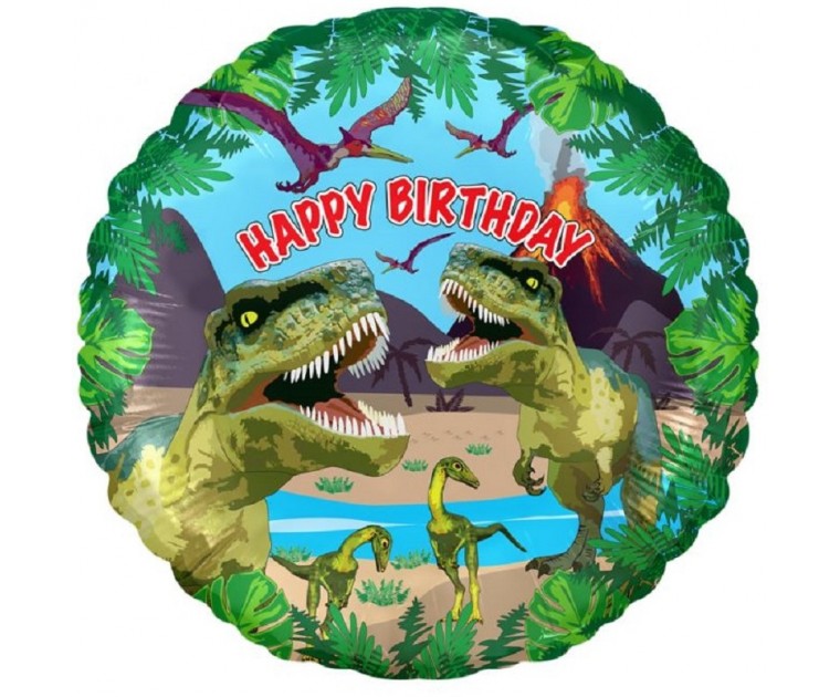  Balão Foil Dinossauro 45 cms