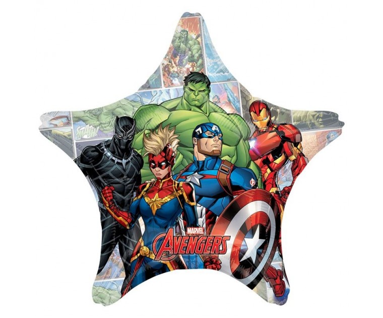 Balão Foil Estrela Avengers 71cms
