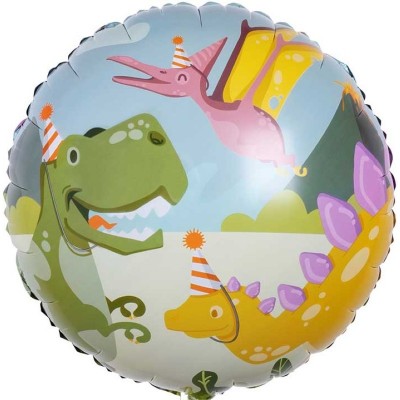 Balão Foil Festa Dinossauros 45 cms