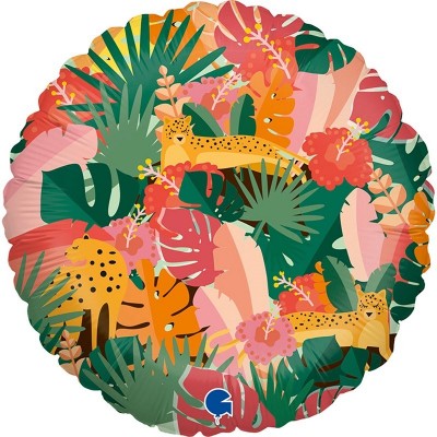Balão  Folhagem Tropical e Animais da Selva 