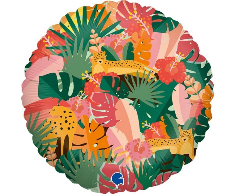 Balão  Folhagem Tropical e Animais da Selva 