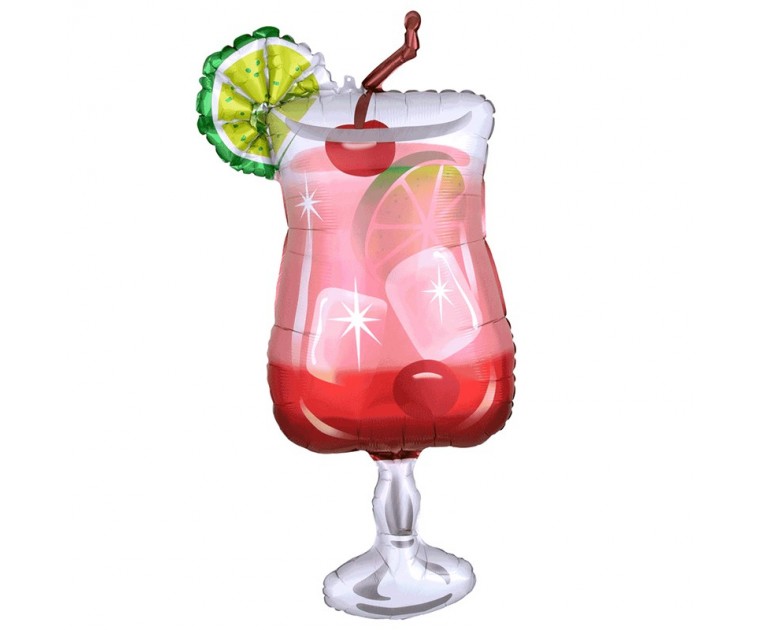 Balão Foil Gin Fizz Cocktail 94 cms
