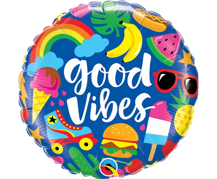 Balão Foil Good Vibes 45 cms