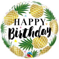 Balão Happy Birthday Ananases