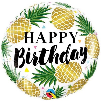 Balão Happy Birthday Ananases