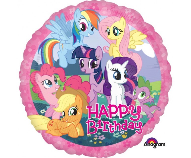 Balão Foil Happy Birthday MY LITTLE PONY