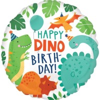 Balão Foil HAPPY DINO BIRTHDAY
