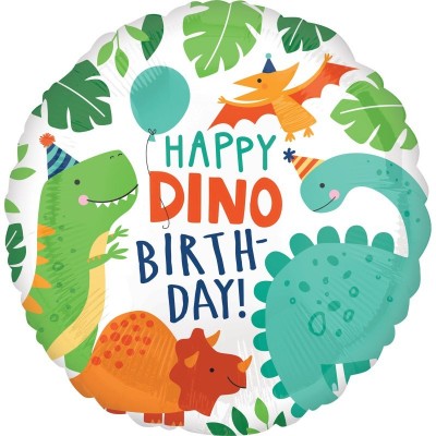 Balão Foil HAPPY DINO BIRTHDAY