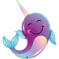 Balão Foil Narwhal Unicórnio 1m