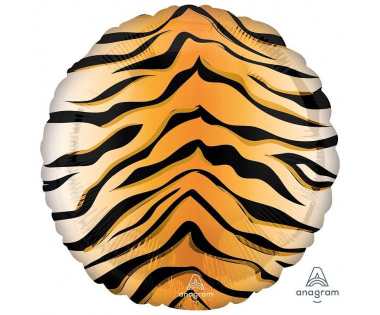 Balão Foil Padrão Tigre 45 cms