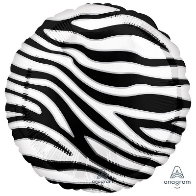 Balão Foil Padrão Zebra 45 cms