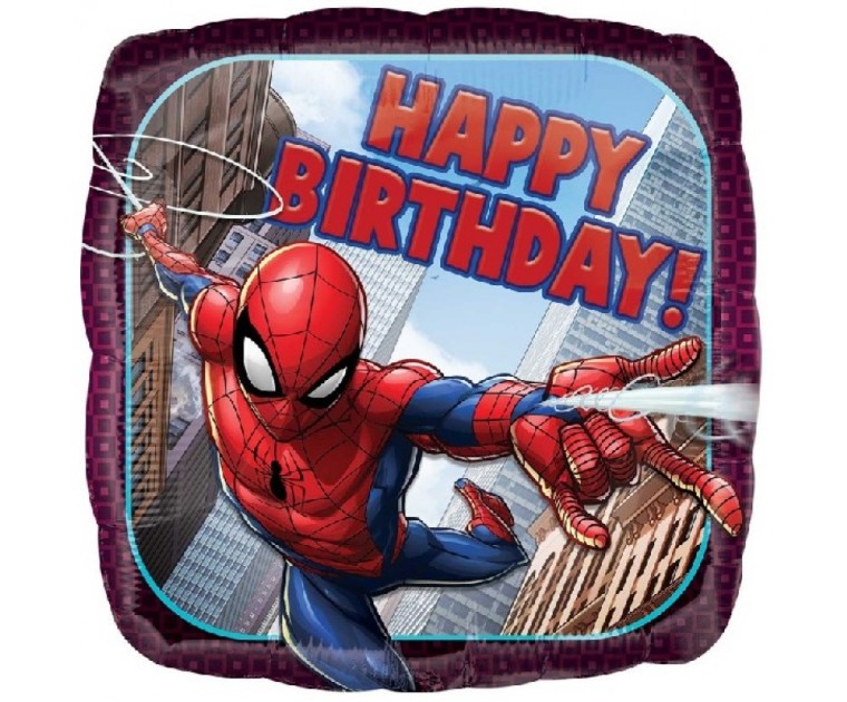 Balão Spiderman Happy Birthday