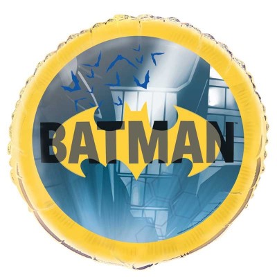  Balão Foil Redondo Batman 45 cms