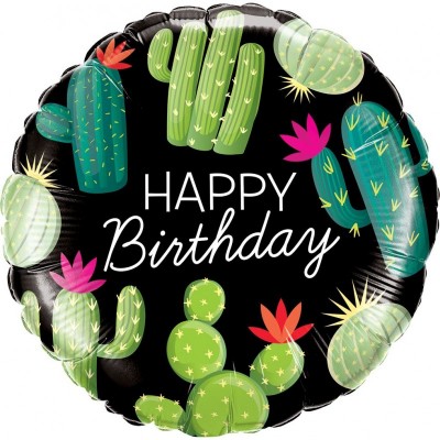 Balão Cactos Happy Birthday