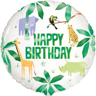 Balão Safari Happy Birthday