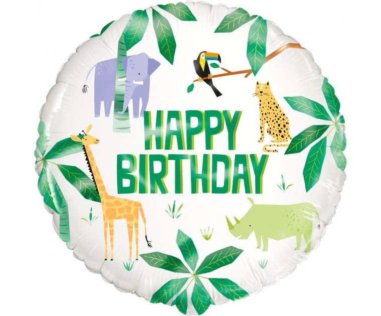 Balão Safari Happy Birthday