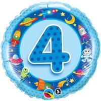 Balão Foil Tema Espaço 4º Aniversário