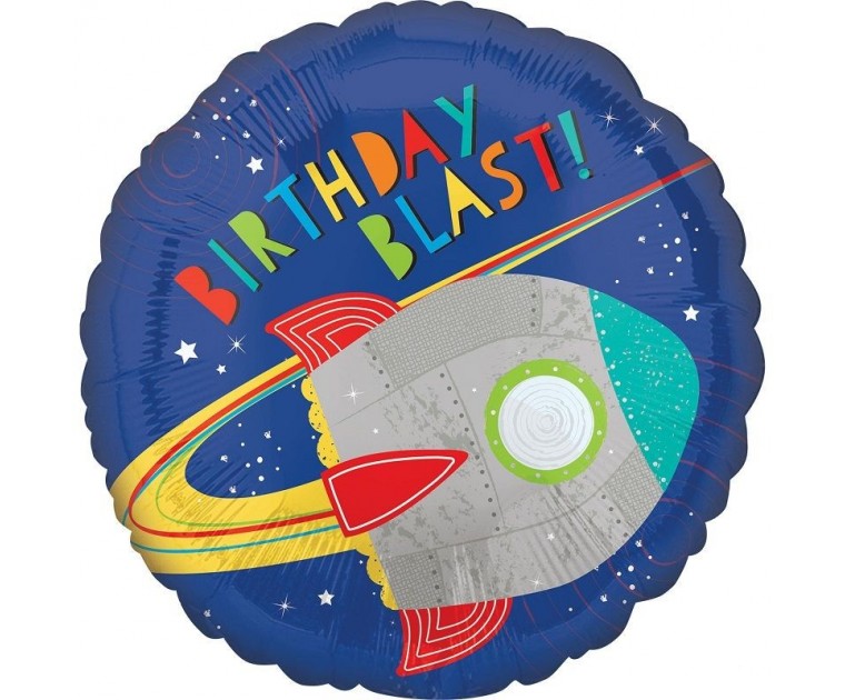 Balão Foil Tema Espaço 43 cms
