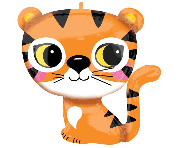 Balão Foil Tigre Sentado 63cms